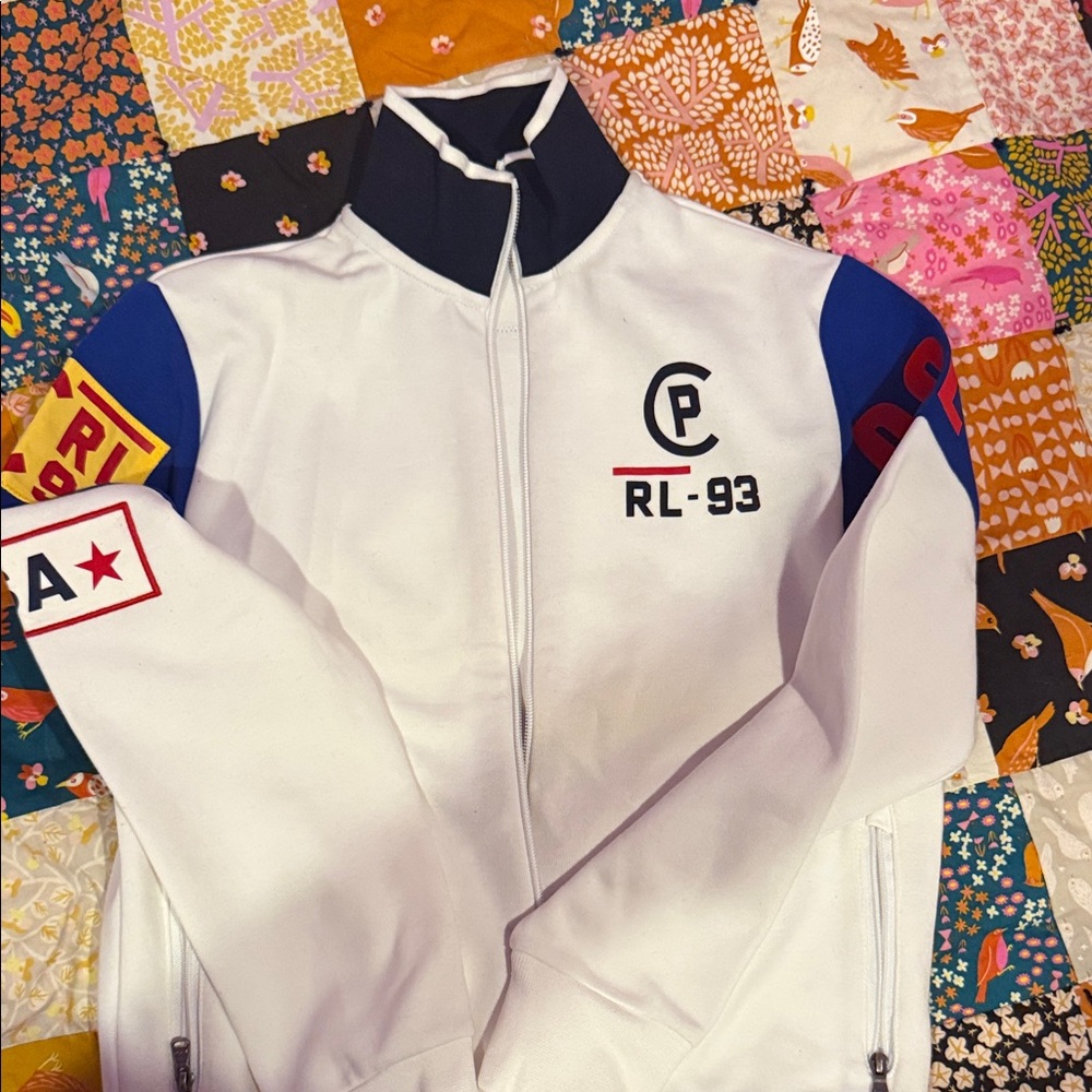 Polo by Ralph Lauren White and Blue Kids Jacket